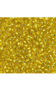 Miyuki rocailles Perlen 8/0 - Silverlined yellow 8-6